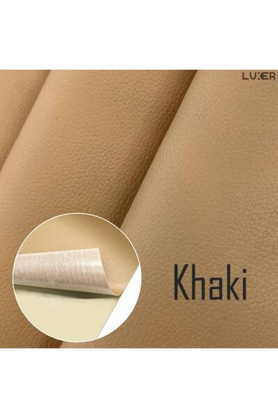 LUXER Αυτοκόλλητη μεμβράνη από οικολογικό δέρμα για καναπέ, καρέκλα, επισκευή αυτοκινήτου, 138x50 cm, μπεζ