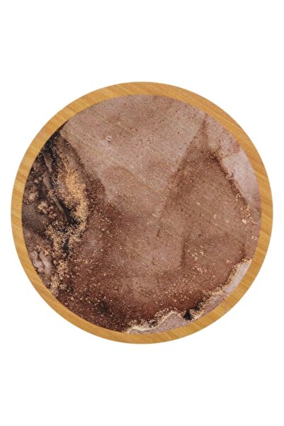 OEM Suport rotund din lemn maro nisipos Ø11 cm