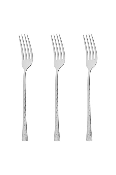 OEM Stainless steel "Hammered" forks 21 cm - 3 pcs