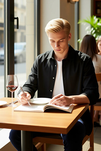 PayBuy Men's Suede Textured Solid Color Long Sleeve Shirt Modern Design Offering Everyday Elegance Quality