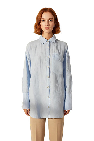 PayBuy Women's Oversized Linen Shirt Functional Durable Quality Comfortable Aesthetic Premium Modern