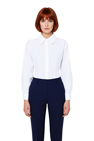 PayBuy Women's Woven Shirt Fitted at the Waist Cut for Office Special Occasions Offers a Modern Look Quality