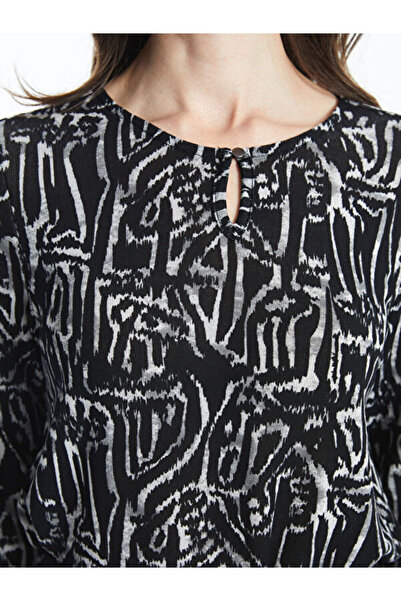 LC Waikiki Crew Neck Patterned Women's Tunic