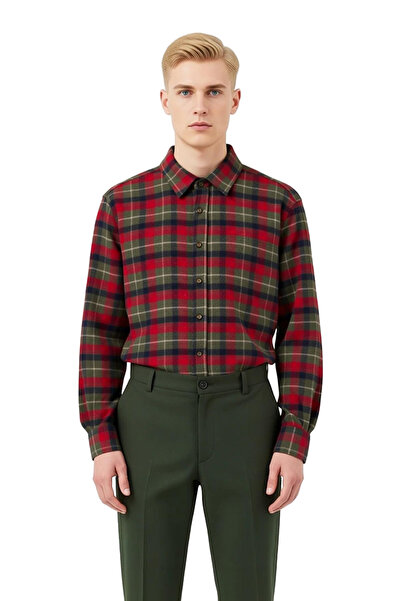 PayBuy Men's Regular Fit Plaid Flannel Shirt Offers Everyday Elegance and Functional Durability with Aesthetic Appeal