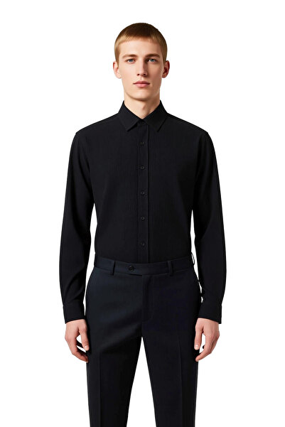 PayBuy Men's Plain Textured Regular Fit Shirt Functional Durable Quality Comfortable Aesthetic Modern