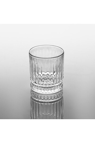 OEM Set of 3 340 ml Whiskey Glasses with Vertical Stripe Pattern and Thin Rim