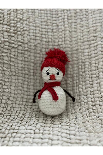 KapalıKutuDesing Amugurumi Kardan Adam Noel Hediyelik Çocuk ve Bebek Oyuncak ...