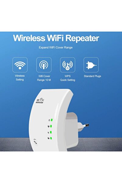 stuffix WiFi Amplifier Repeater 2.4GHz 100Mbps White