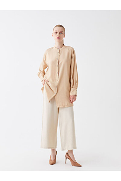 LC Waikiki Judge Collar Straight Long Sleeve Women's Tunic