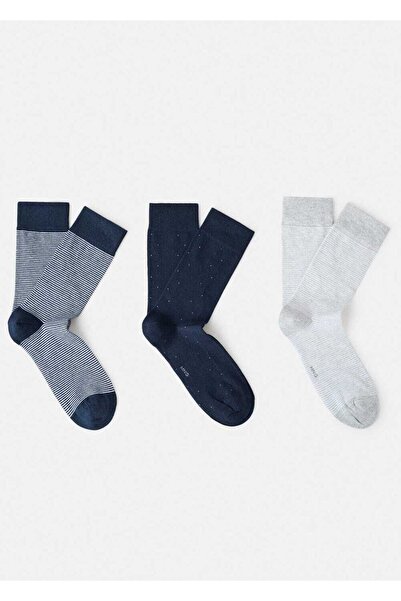 MANGO Man 3'lü karma çorap