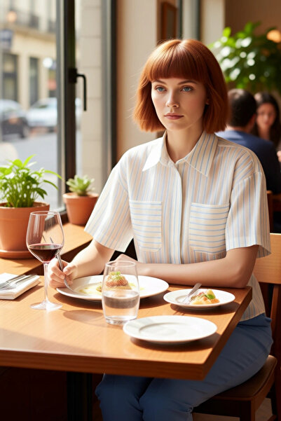 PayBuy Women's Soft Textured Striped Short Sleeve Shirt Offers Comfortable and Stylish Look Functional Sports