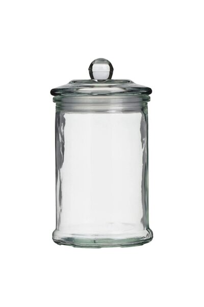 OEM Cylindrical glass jar with lid for sweets 320ml