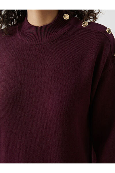 LC Waikiki Stand Collar Women's Knitwear Tunic