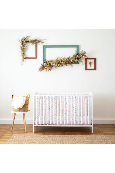 Bebelusenii Concept Set 6 protecții individuale pentru pătuț - steluțe roz