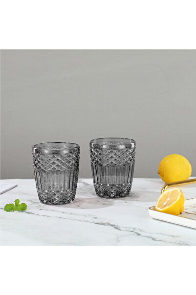 OEMS Set of 6 smoky glass tumblers 300 ml – Smoke Diamond