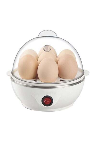 Generic Egg Cooker EA-862-White (White/Clear)