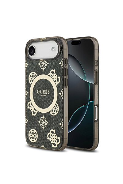 Guess iPhone 17 Air Compatible Case Licensed M-Safeli Iml Peony and 4g Patter...