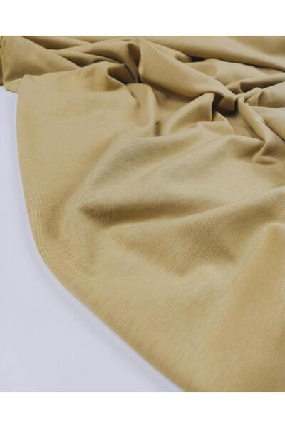 Kumaş Parça قماش سوبريم قطني ممشط بلون القهوة الحليبي (العرض 140 سم × الطول 2...