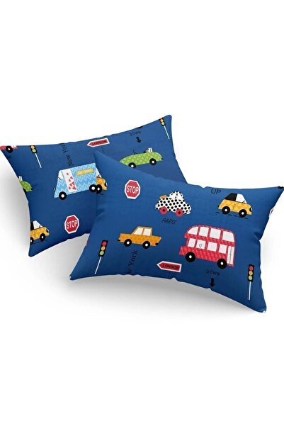 Comfort Craft غطاء وسادة مكون من قطعتين بولار بلو ترافيك