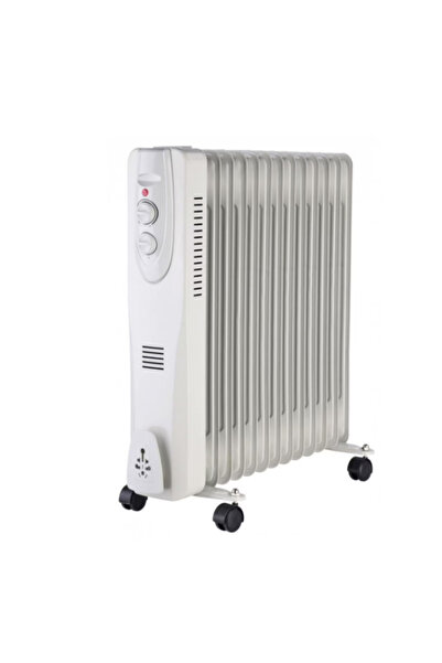 Well Radiator electric cu ulei 13 elementi, 1000/1500/2500W, Alb, portabil