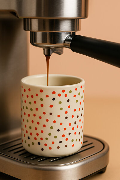 megodesignn Bubbly Day Seramik Espresso & Türk Kahvesi Fincanı – 100 ml