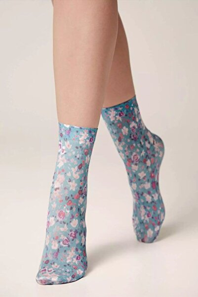 Conte Elegant Șosete amuzante cu model floral, Conte Fantasy 755 - Multicolor...