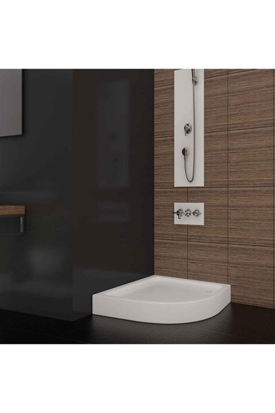 Sırduş 70x70x12 Oval Monoblok Duş Teknesi