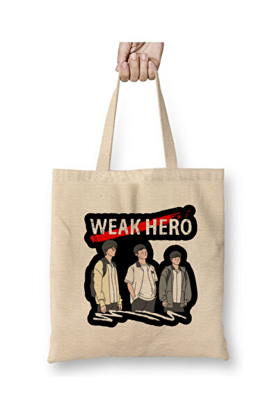 Toyaso Weak Hero Class Kdrama White Cloth Bag Long Handle Shopping Bag Beach Bag