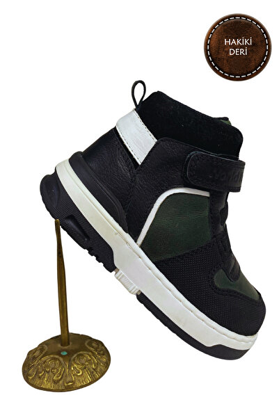 şenler bebe world kids Children-Baby Boots Genuine Leather Orthopedic Sole Stylish Comfortable