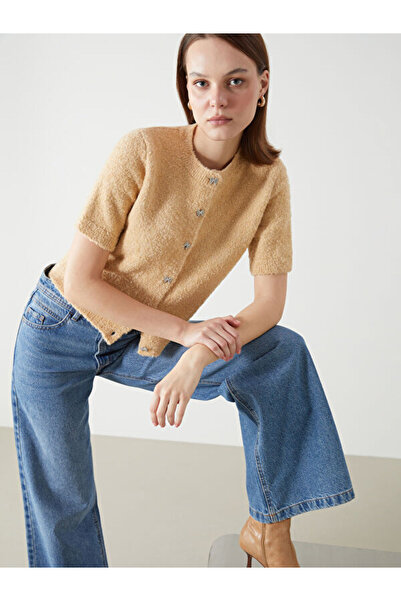 LC Waikiki Crew Neck Women's Knitwear Cardigan