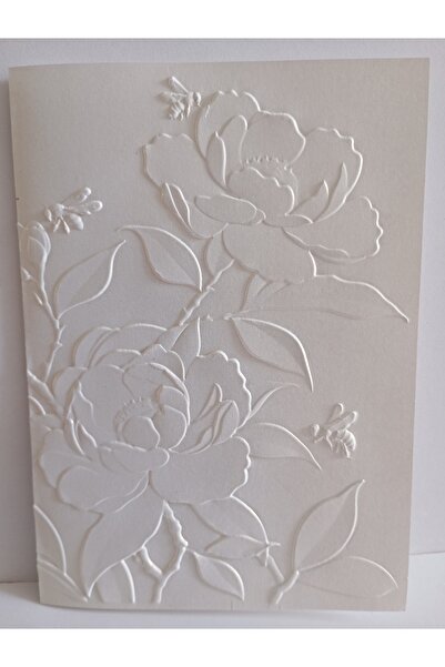 OEM Felicitare în relief, 3D, flori, multicoloră, 10,5x15 cm