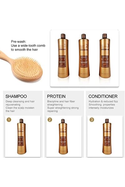 MYWORLD Keratine Queen Brazilian Treatment 3/Set 1L 33.81 Fl OZ