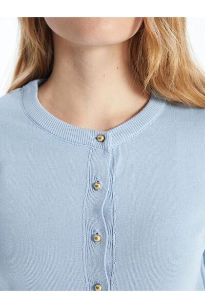 LC Waikiki Crew Neck Women's Knitwear Cardigan