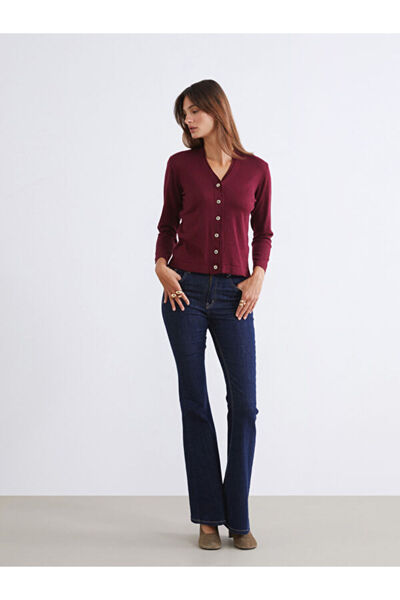 LC Waikiki V-Neck Women's Knitwear Cardigan