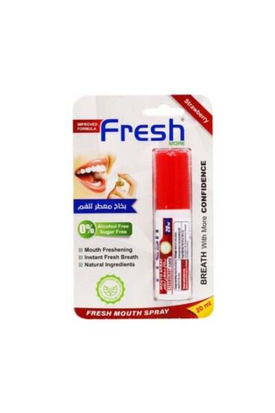 Freshco بخاخ معطر للفم بنكهة الفراولة فريش مور - 20 مل