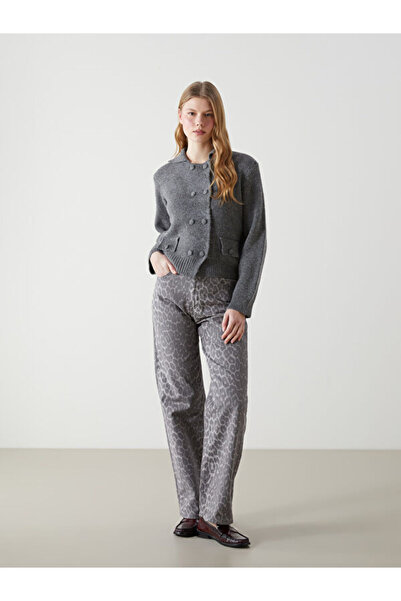 LC Waikiki Shirt Collar Women's Knitwear Cardigan