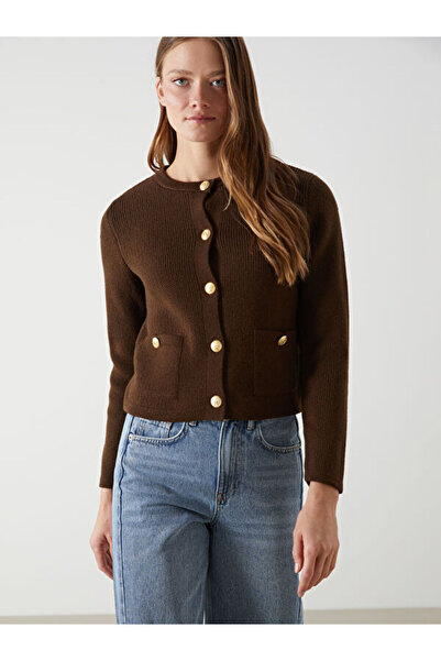 LC Waikiki Γυναικεία πλεκτή ζακέτα με λαιμόκοψη