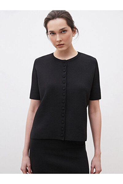 LC Waikiki Rmz Gi̇yi̇m Farkiyla Zero Roba Collar Women's Knitwear Cardigan