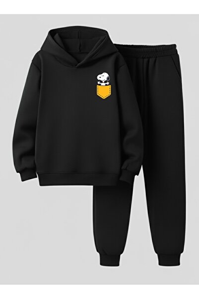 LORVEX Swea tricou - Set Trening Copii Unisex cu Glugă CEPTEKİ KÖPEK Imprimat...