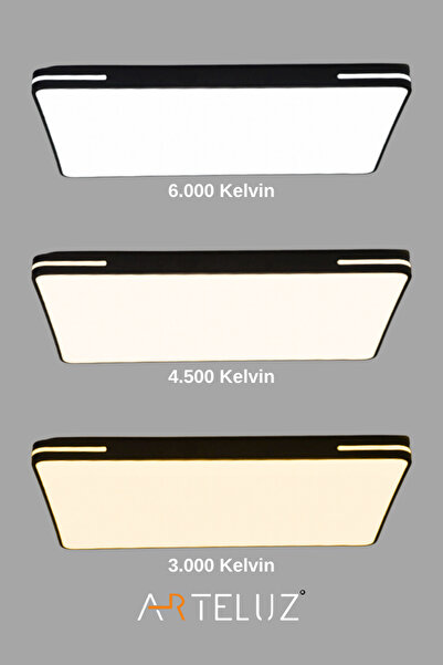 ARTELUZ KARE MODEL MODERN PLAFONYER AVİZE (90X60 CM)