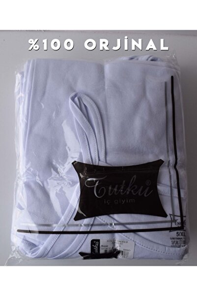 MultiPa Tutku 2 Pieces of 100% Ribbed White Women's Tank Tops with String Straps