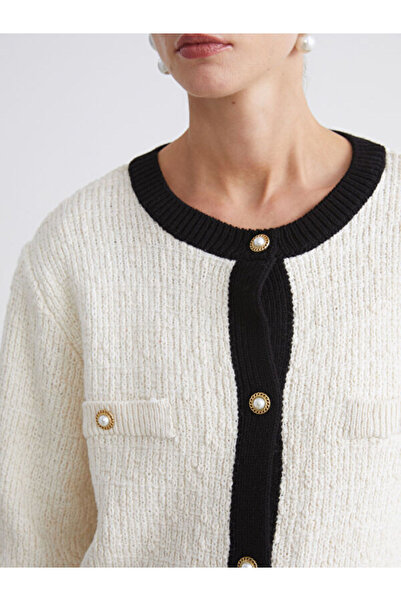 LC Waikiki Crew Neck Women's Knitwear Cardigan