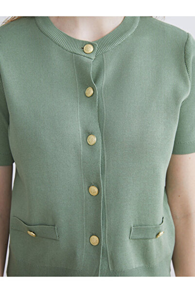 LC Waikiki Crew Neck Women's Knitwear Cardigan