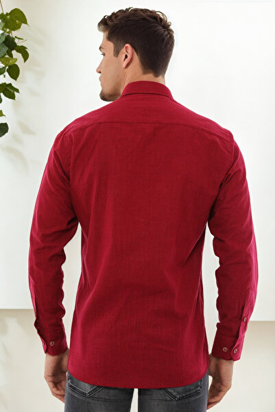 Dewberry G921 Men's Shirt-Bordo