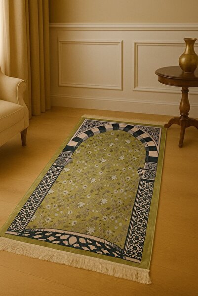 Sayra Home Dekoratif Dijital Baskılı Halı Seccade