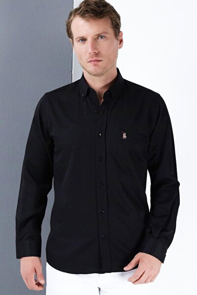 Dewberry G785 Men's Shirt-Black-1