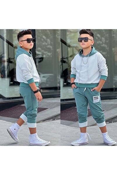 Yavrumsa Boys' Striped Hooded Set