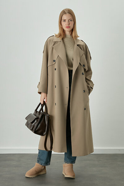 Manuka Premium Oversize Trench Coat Light Beige