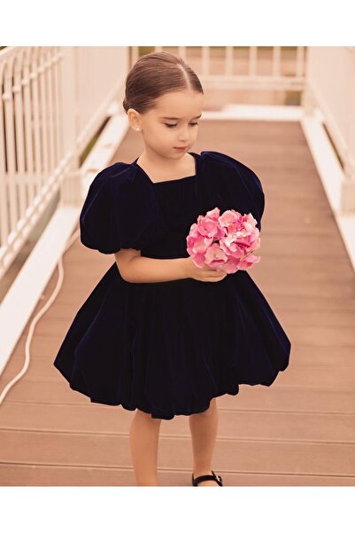 MODA Balon Model Kadife Elbise