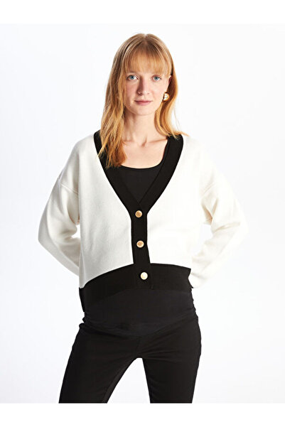 LC Waikiki V-Neck Oversize Women's Knitwear Cardigan